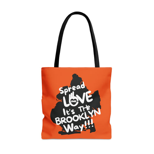 Spread Love Tote Bag (Orange/Black)