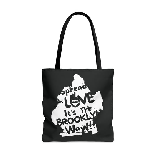 Spread Love Tote Bag (Black/White)