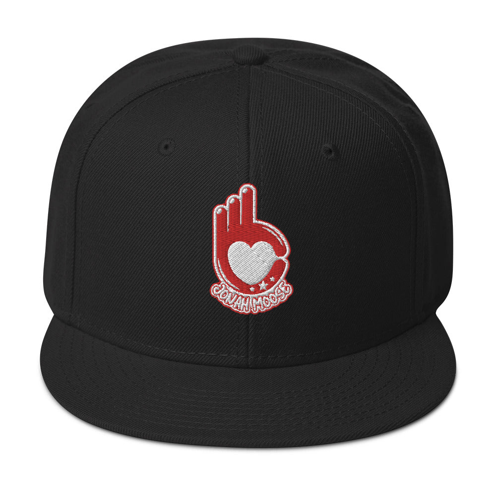 OK Jonah Snapback Hat (Red Logo)